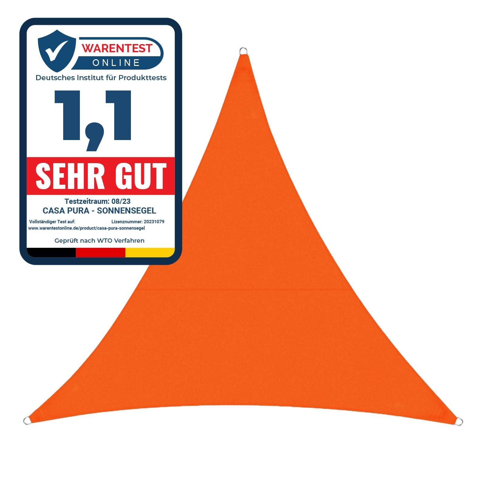 Voile D ombrage Hydrofuge Orange 3 6 X 3 6 X 5 1 M Triangulaire voile-d-ombrage-hydrofuge-orange-3-6-x-3-6-x-5-1-m-triangulaire