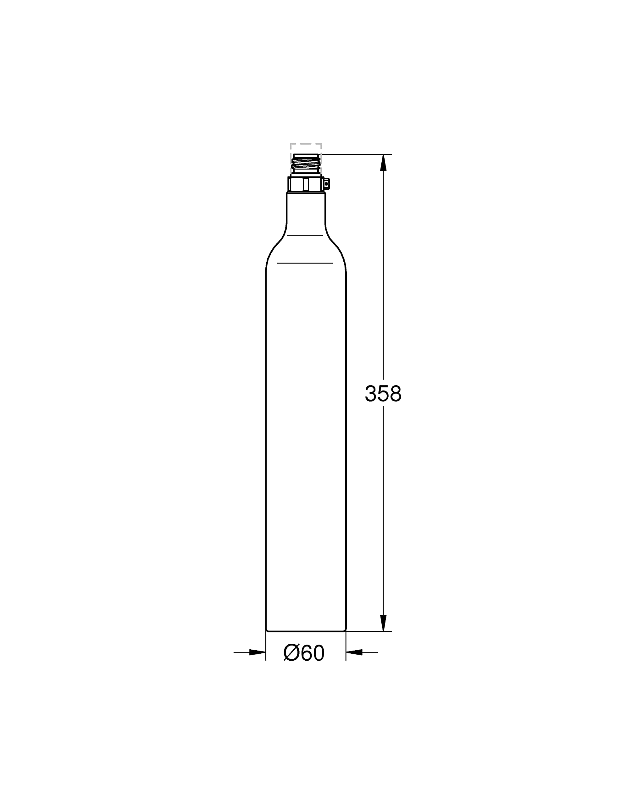 GROHE Bombola Blu CO2 da 425 g - 4 pezzi (40422000) - 5