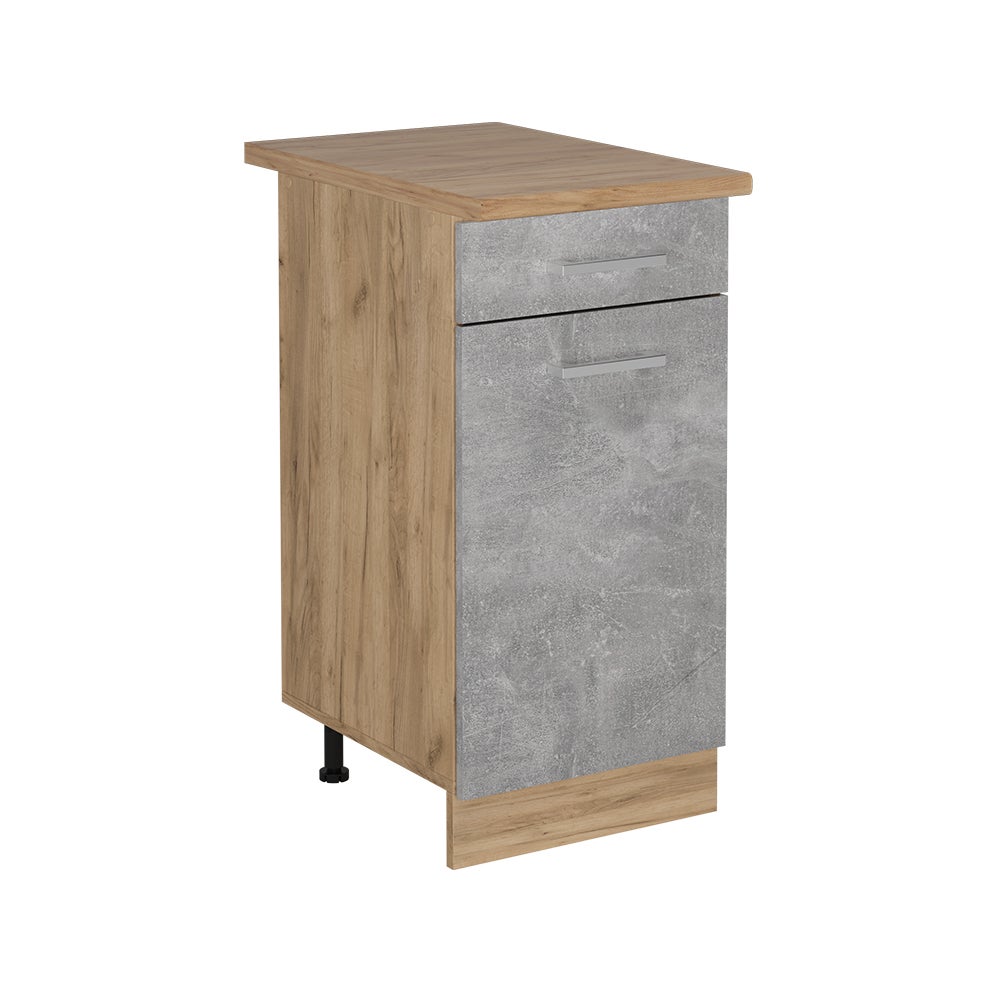 Vicco Szafka dolna do kuchni R-Line, Beton, 40 cm , BP Dąb