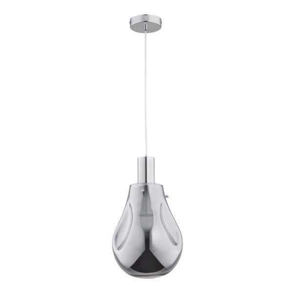 Lampa wisząca Tomber chromowana 1xE27x15W dekoracyjna wym: 90 x 21 x 21 cm szkło Alfa