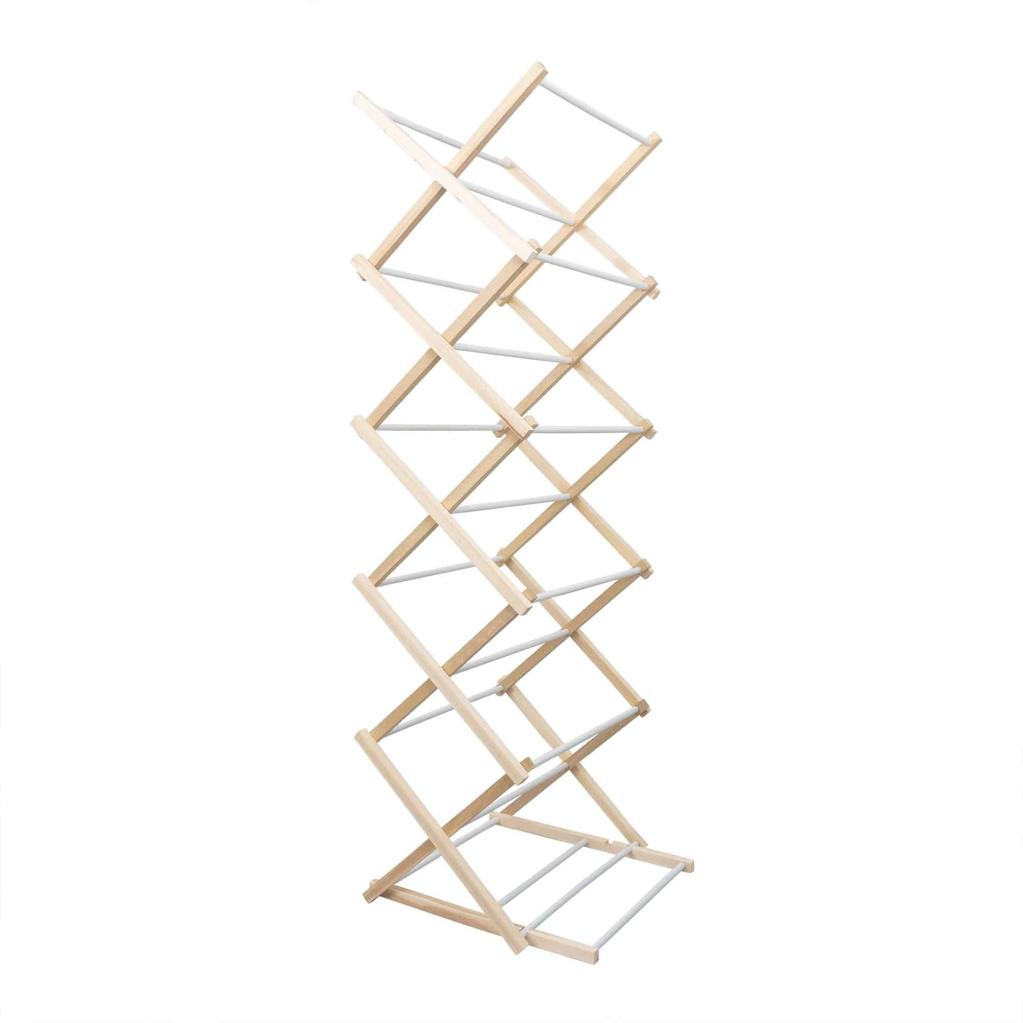 Uscator de rufe din lemn 178x54cm pliabil / EXT 8086