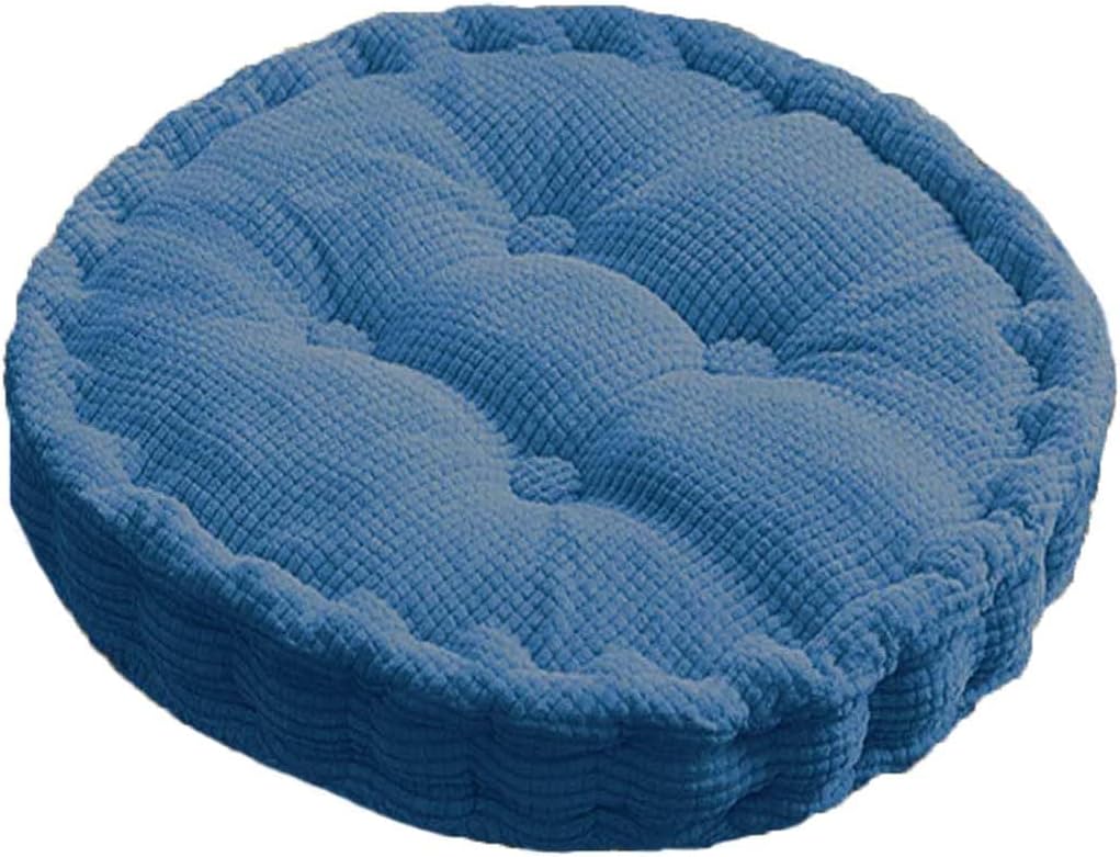 Mata podłogowa do medytacji 40*40 cm, 1 sztuka, aksamitna, z kukurydzy, dżinsowa, niebieska, okrągła poduszka na siedzisko, salon, balkon, mata tatami