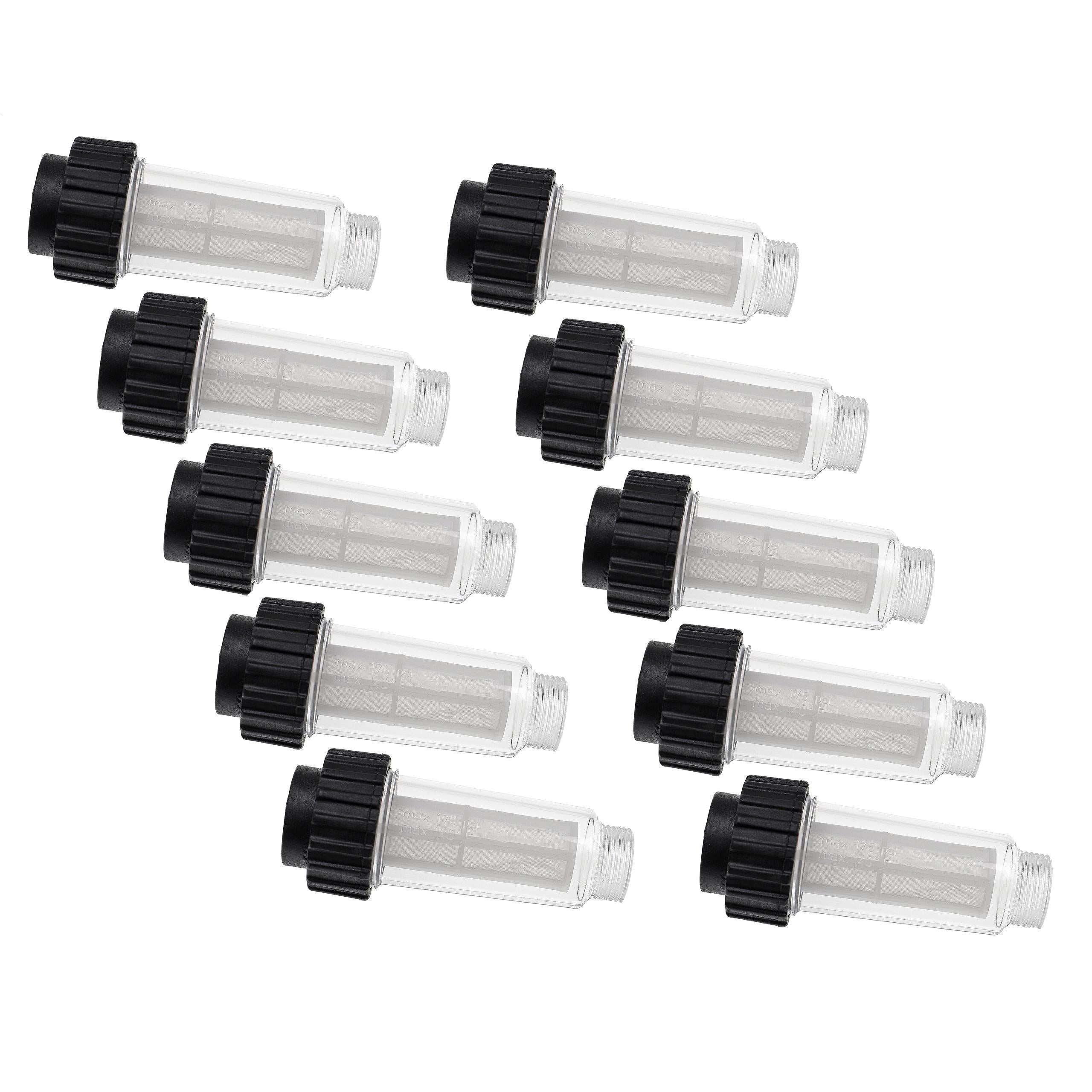 vhbw 10x Filtre anti-particules compatible avec Kärcher K 6.250 JUBILEE T400, K 6.300 nettoyeur haute pression avec raccord d'eau 3/4