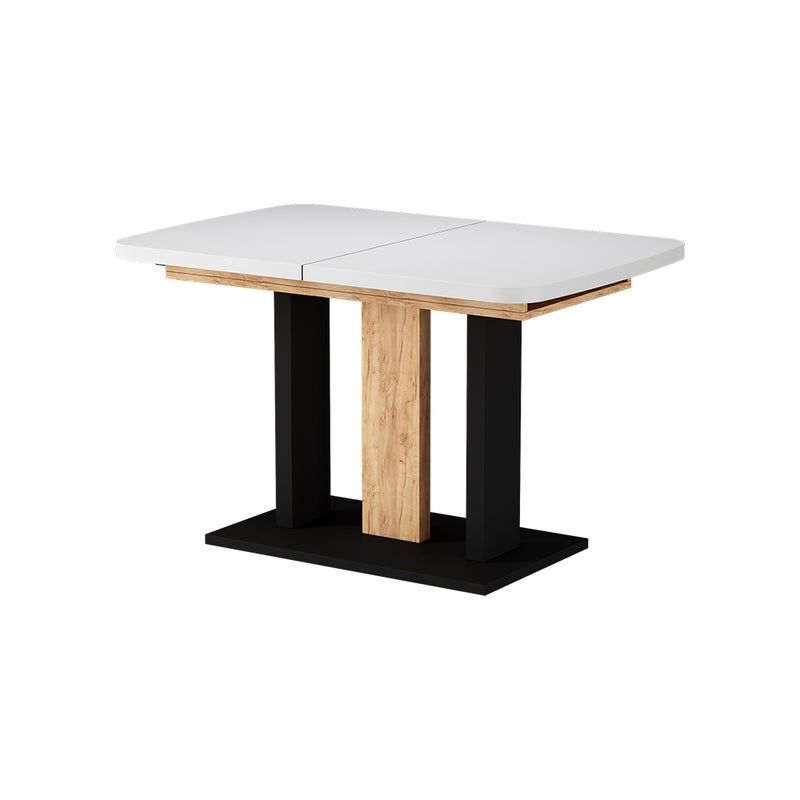 Vicco Stół jadalny Fenaro, Biały/złoty dąb, 120 x 80 cm 2 części