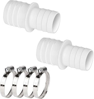 Sprießen Set Di 4 Connettori Per Tubo Flessibile Per Piscina, Adattatore Per Tubo Da Piscina Standard, Connettori Per Tubo Con Fascette Stringitubo, Set Di Collegamento Per Tubi Per Piscina(32-38