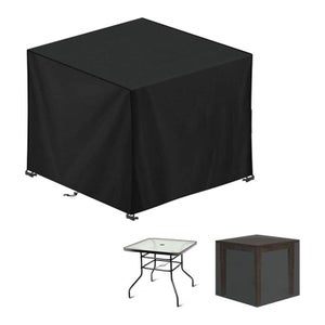 Housse Salon De Jardin 90x90x90cm 420D Oxford Noir Housse Table Jardin Bâche Table Jardin Imperméable Et Au Vent Anti-UV Tissu Boucle Verrouillage | Leroy Merlin