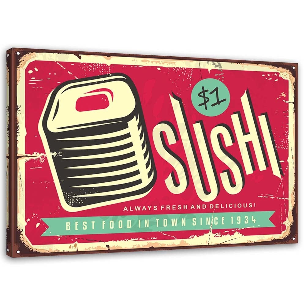 Obraz, Retro sushi 100x70