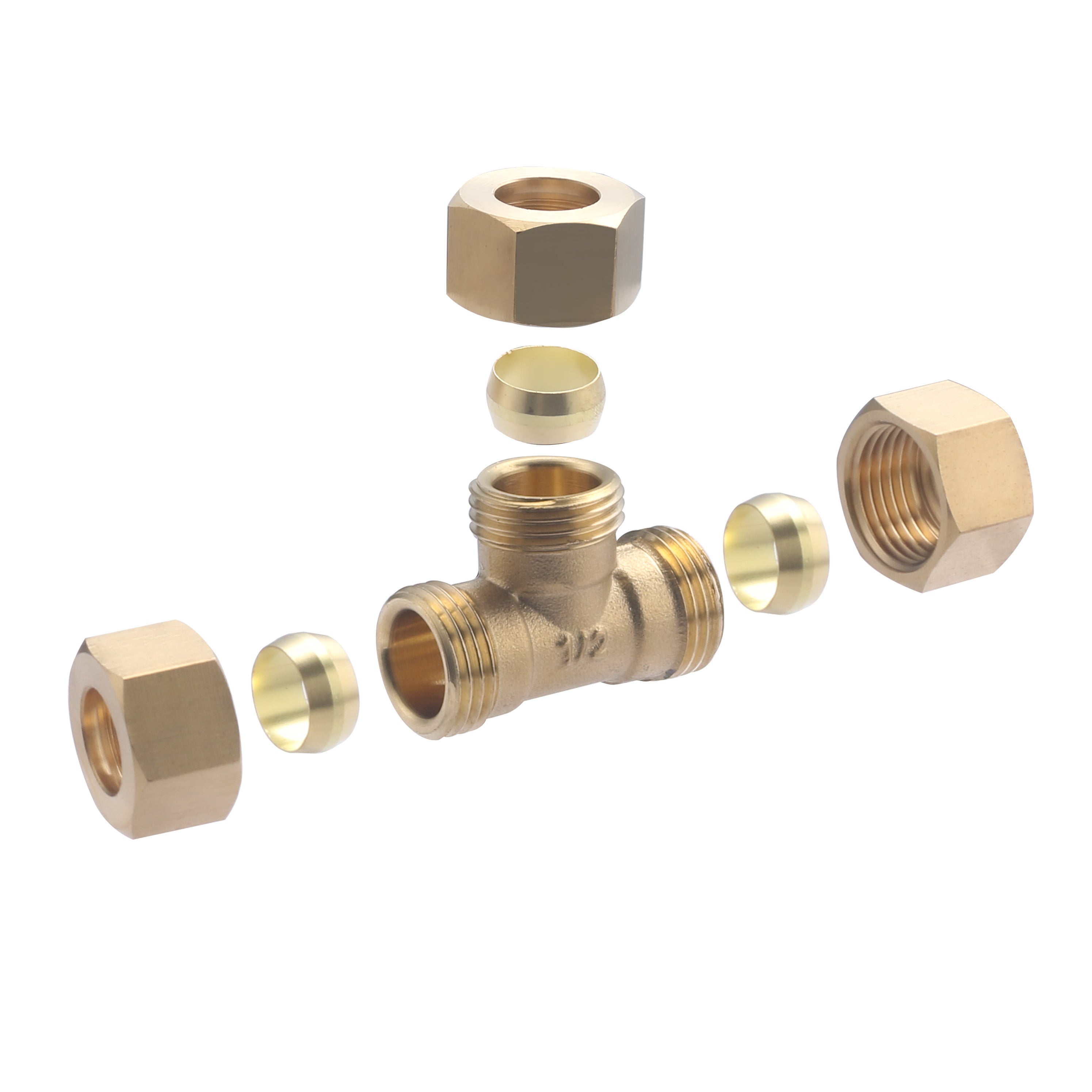 Raccord bicone (a Visser) pour Tube Cuivre Té Egal Ø14 NOYON & THIEBAULT - 6