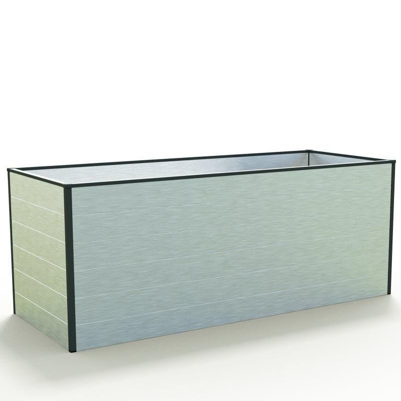 77 x 195 x 77 cm Grządka podwyższona, aluminium anodowane