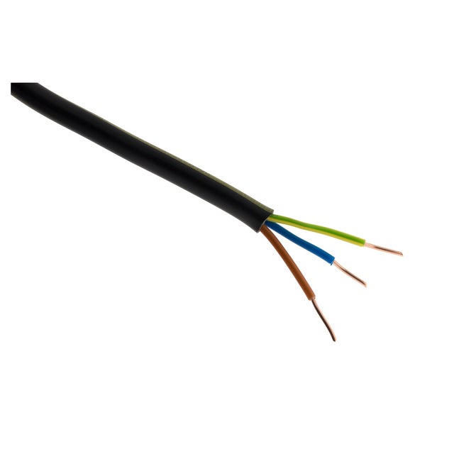 Câble électrique U-1000 R2V 3G2,5mm² - 3m - Zenitech