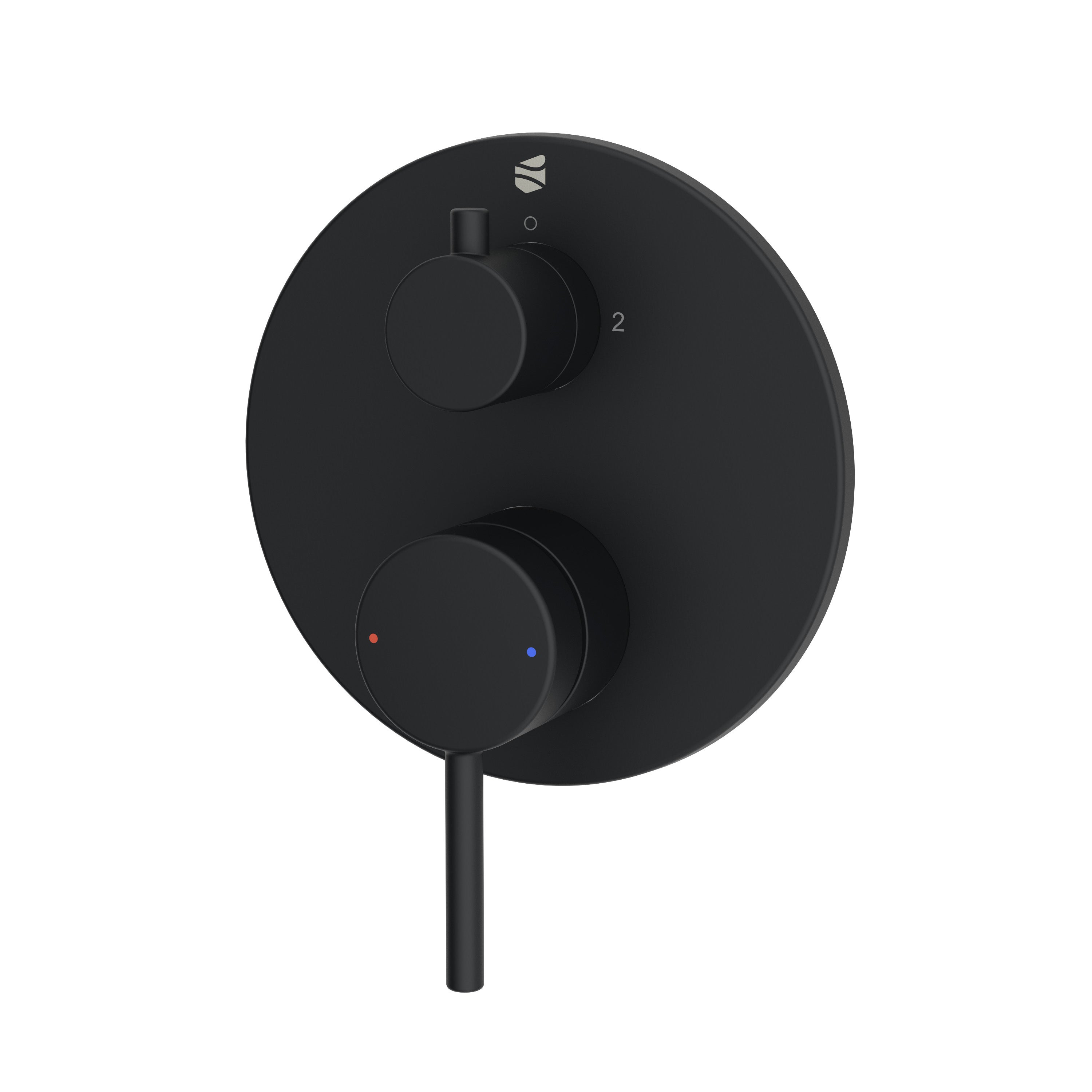 Bernstein Bateria wannowa podtynkowa VIREO czarna 2 tryby wylewki