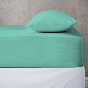 Banzaii Completo Lenzuola Una Piazza e Mezza 100% Puro Cotone Alta qualità Made in Italy (per materassi 120/130 cm, altezza fino a 30 cm) Viola