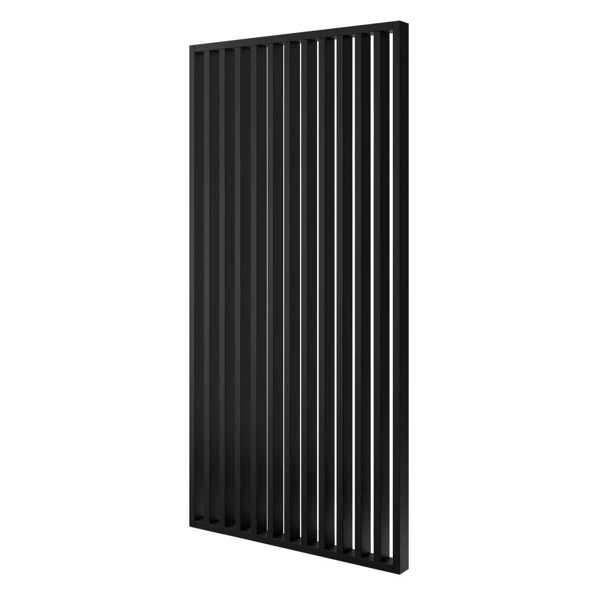 ŚCIANKA Z LAMELI - GOTOWY ZESTAW - CZARNY MAT - LAMELE3D - 75 cm - Standardowe