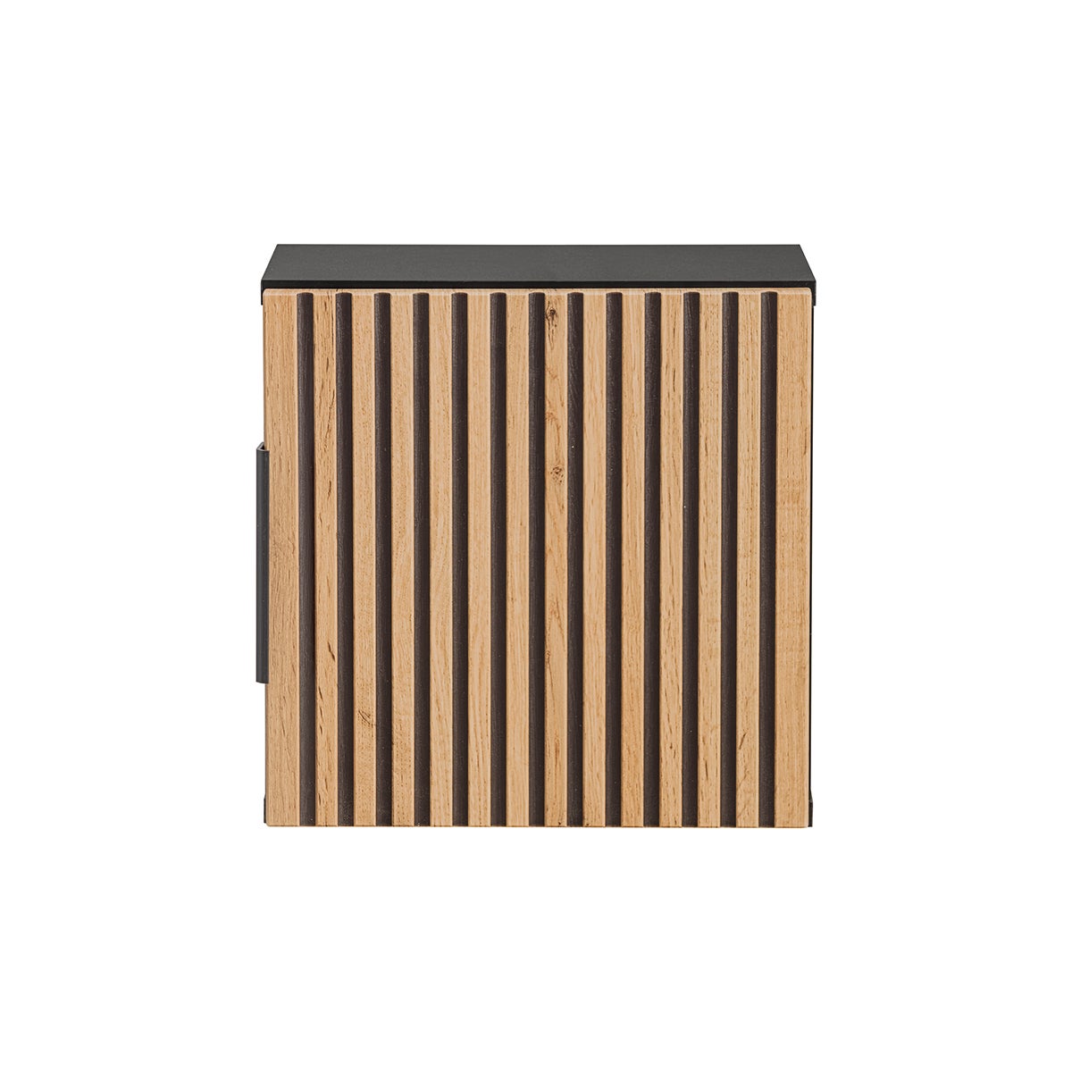 Armoire murale 1 porte Gaia Noir et Bois - 2
