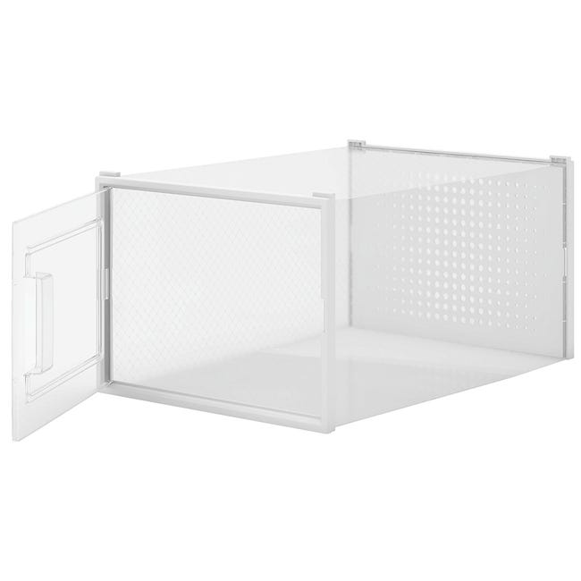 Scatole Per Scarpe Trasparenti Impilabili 12 Pezzi - In PP E Acrilico, Porta Magnetica, 34.5x27x19 Cm, Organizzazione