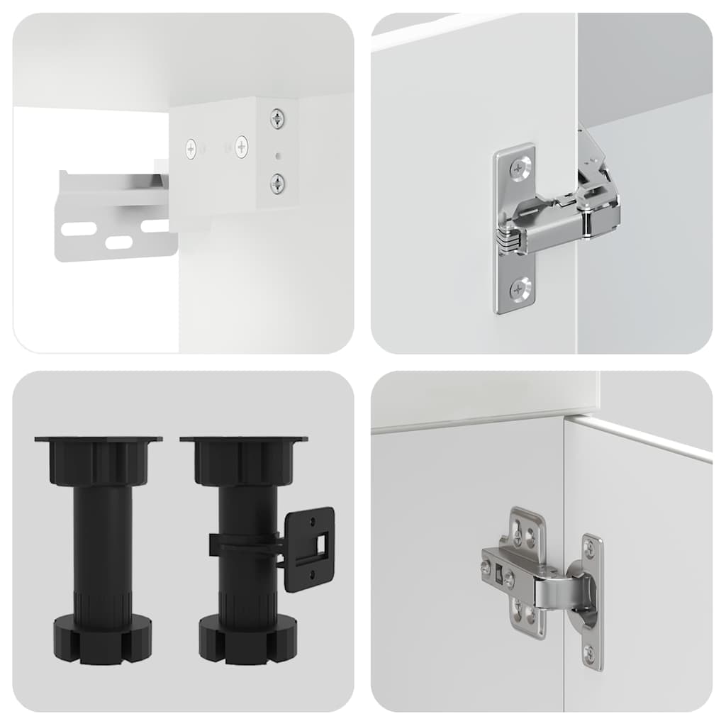 Ensemble d'armoires cuisine 7pcs Kalmar blanc bois d'ingénierie vidaXL - 6