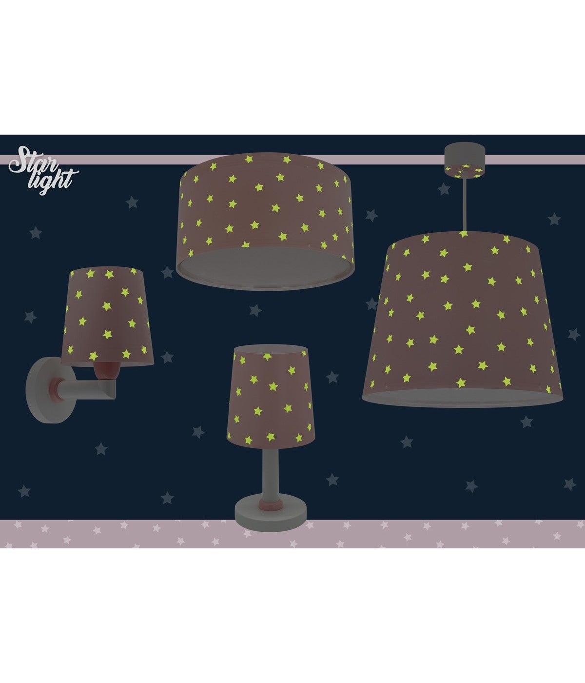 Lampa sufitowa Star Light - Gwiazda dla dzieci różowa - 7