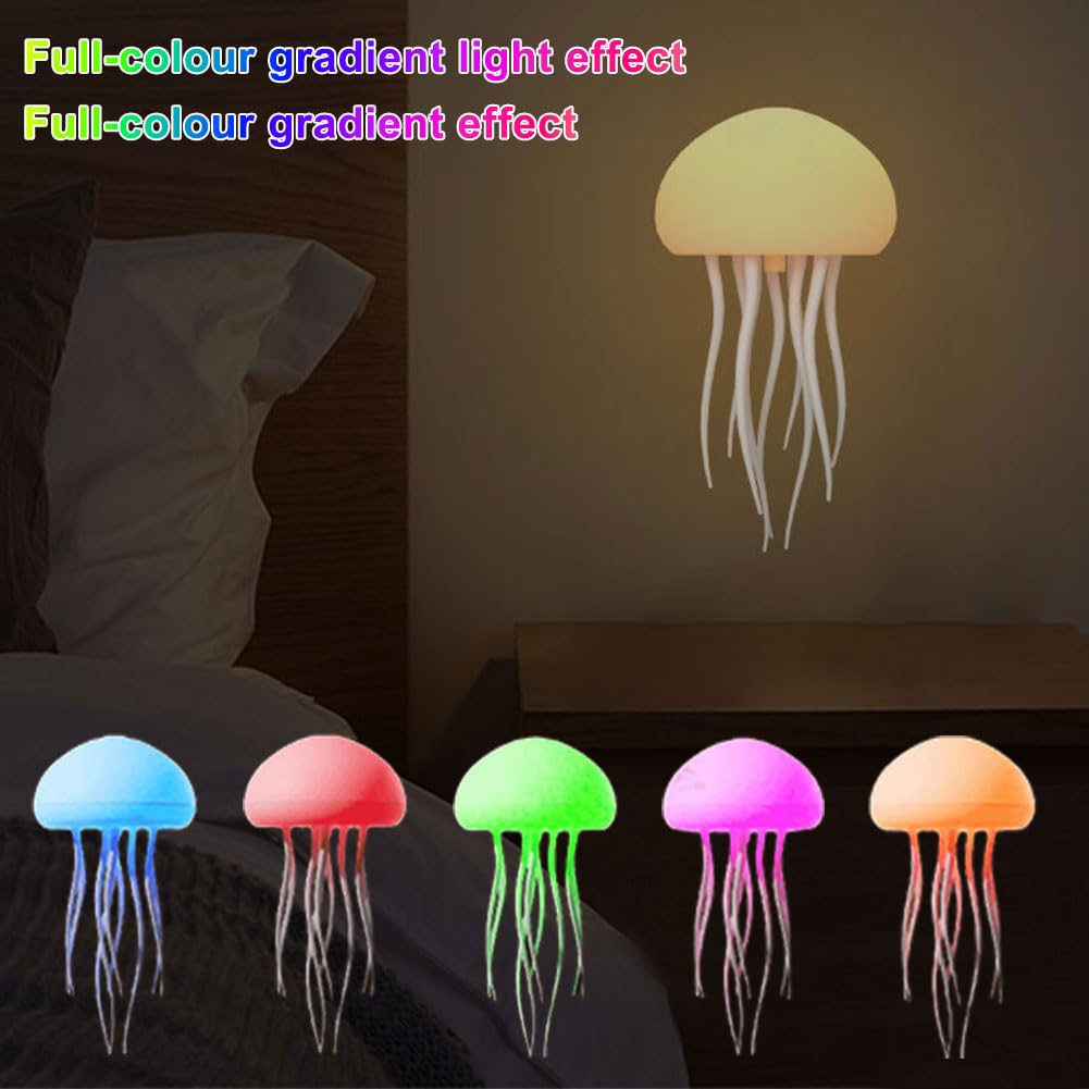 Lampada Medusa Lava Sospesa A LED Con Cambio Colore - Decorazione Acquario, Regalo Natale Relax