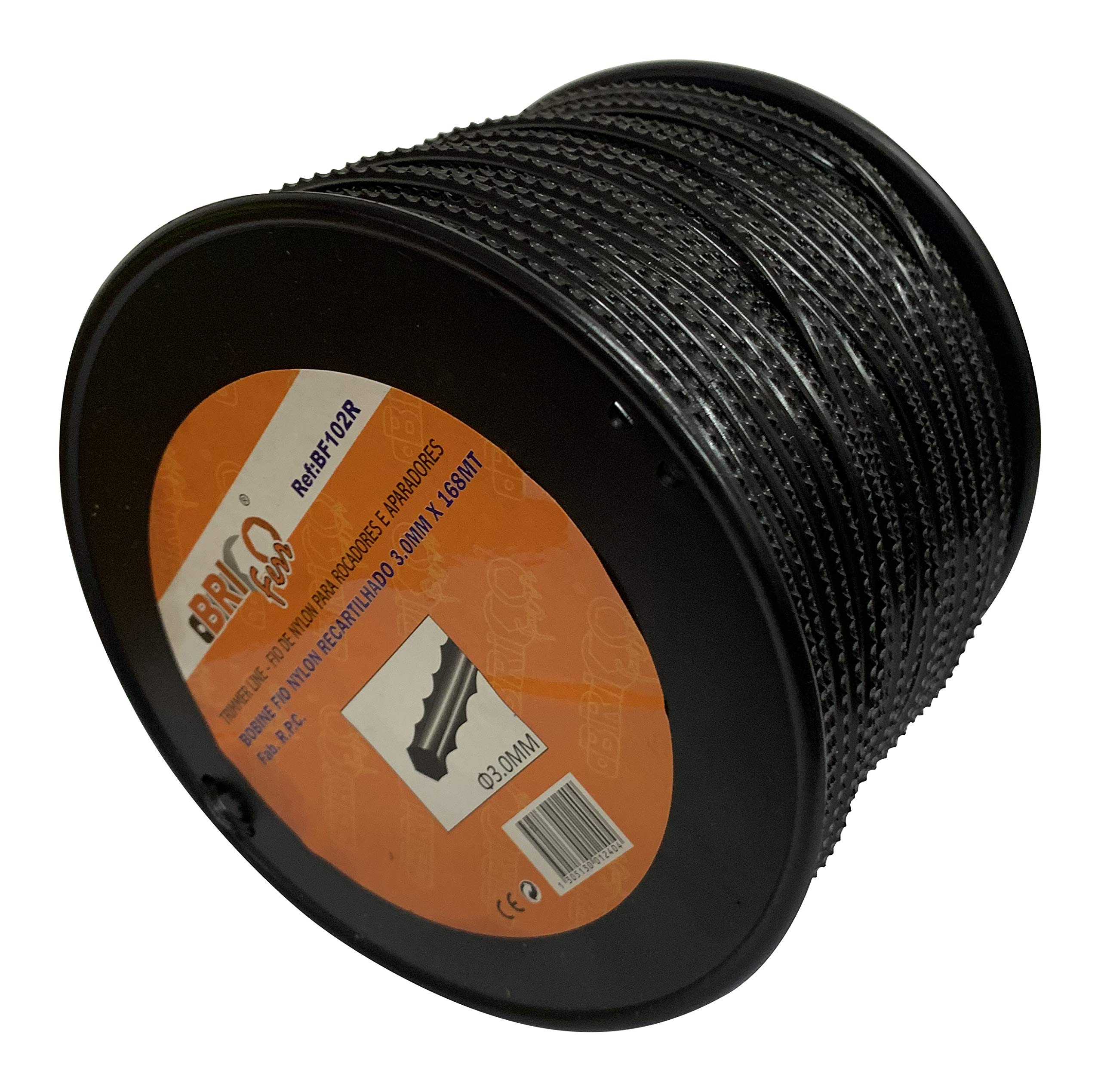 Bricoferr BF062 Motorsensense – Rund, 3 Mm X 220 M, Nylon-Co-Polymer, Für Elektro-/Benzin-Motorsensen