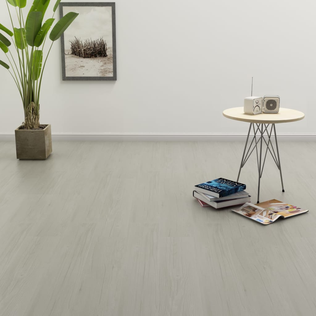 Vidaxl lamas para suelo pvc autoadhesivas 4,46 m² 3 mm gris claro