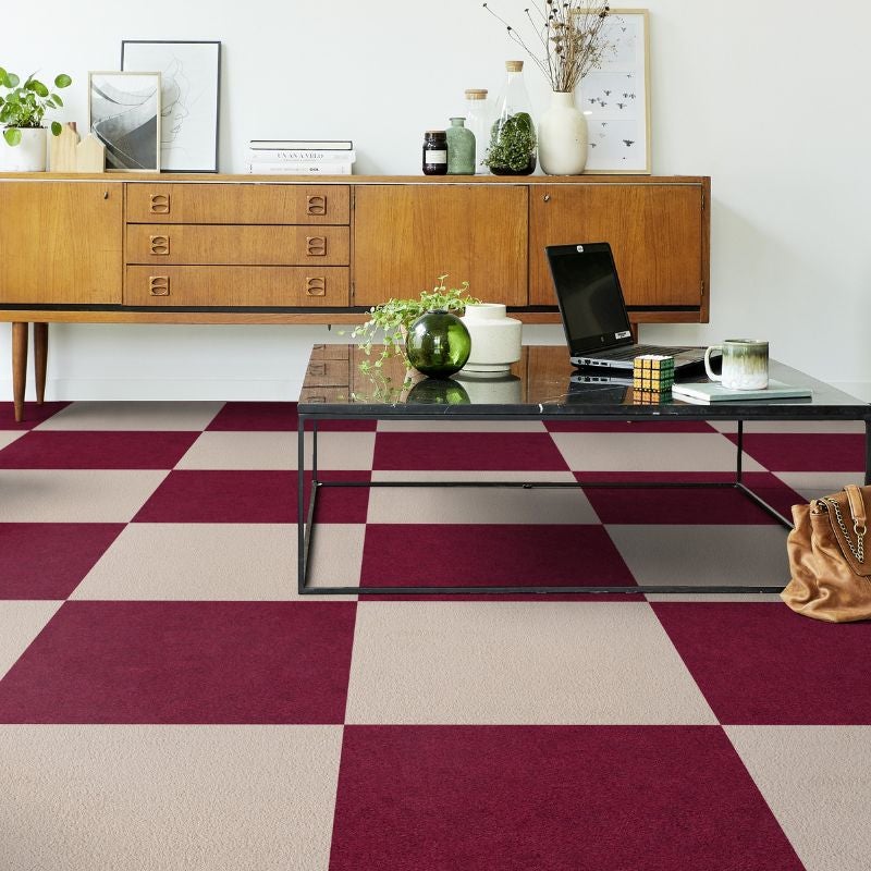 Arquiservi - Moqueta en loseta Báltica Beige 50x50 (5M2) | Antiestática, insonorizante y apta para oficinas y hogar - 5