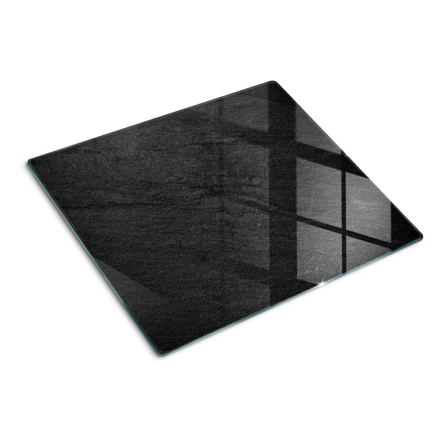 Szklana deska do krojenia Tulup Kształt prostokątny - 60x52 cm - Czarny Kamień