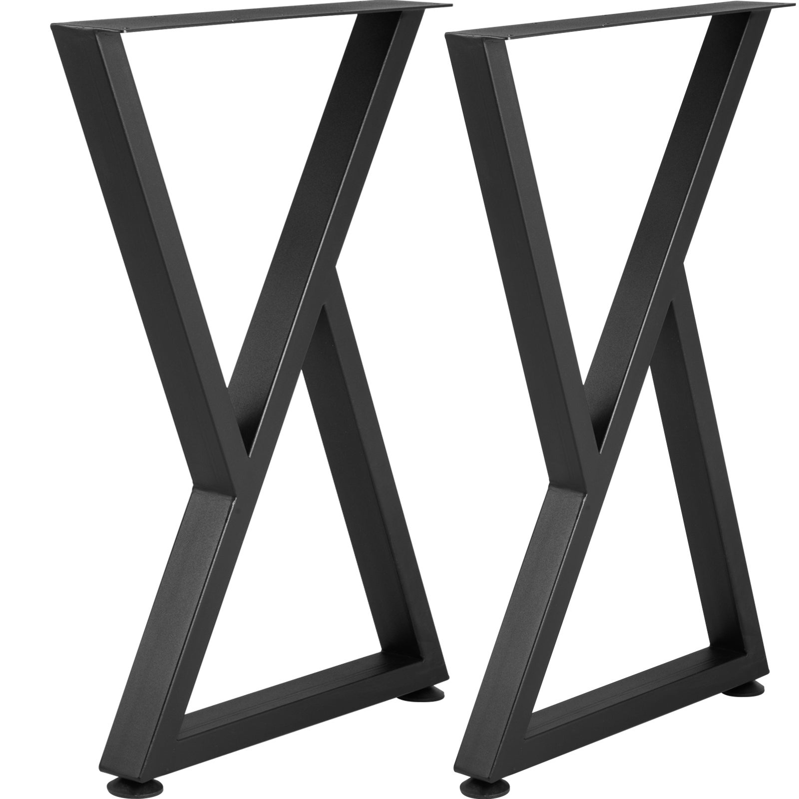 Gambe da tavolo in metallo forma Z 28x18 Pollici SucceBuy, set di 2 gambe robuste regolabili per scrivania, tavolo da pranzo e progetti fai da te - 3