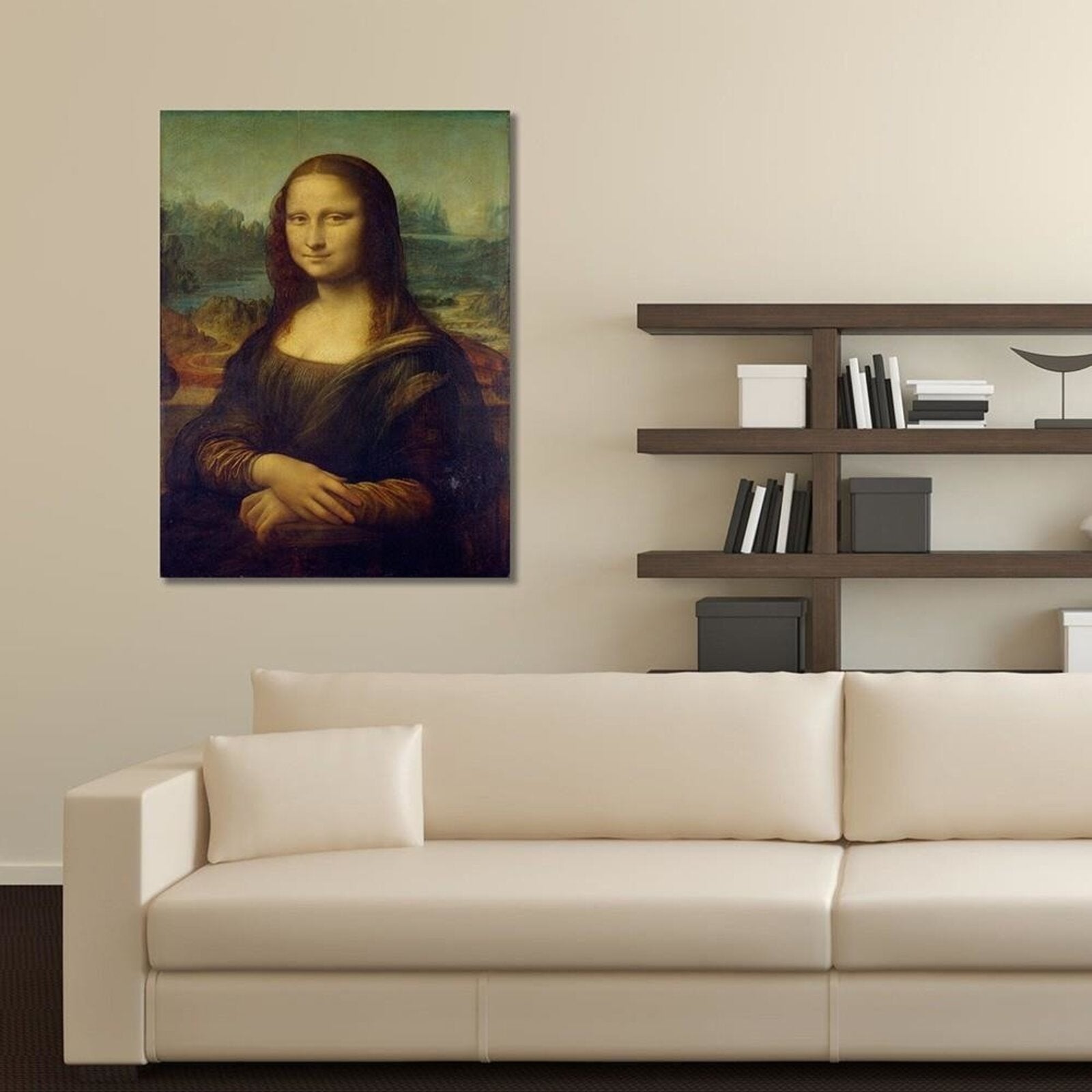 Tableau reproduction photo de leonardo da vinci - mona lisa - 70 x 100 cm - 4