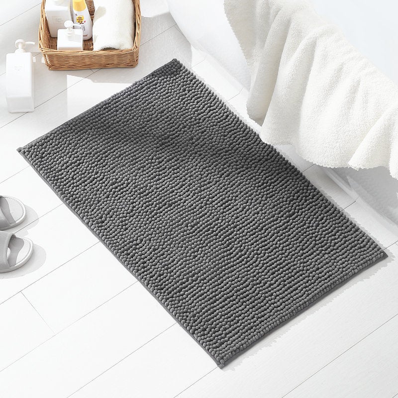 Tappetino Da Bagno In Ciniglia 75x150 Cm – Super Assorbente, Morbido, Lavabile In Lavatrice, Fondo Antiscivolo TPR, Per Bagno, Cucina E Camera Da Letto - 2