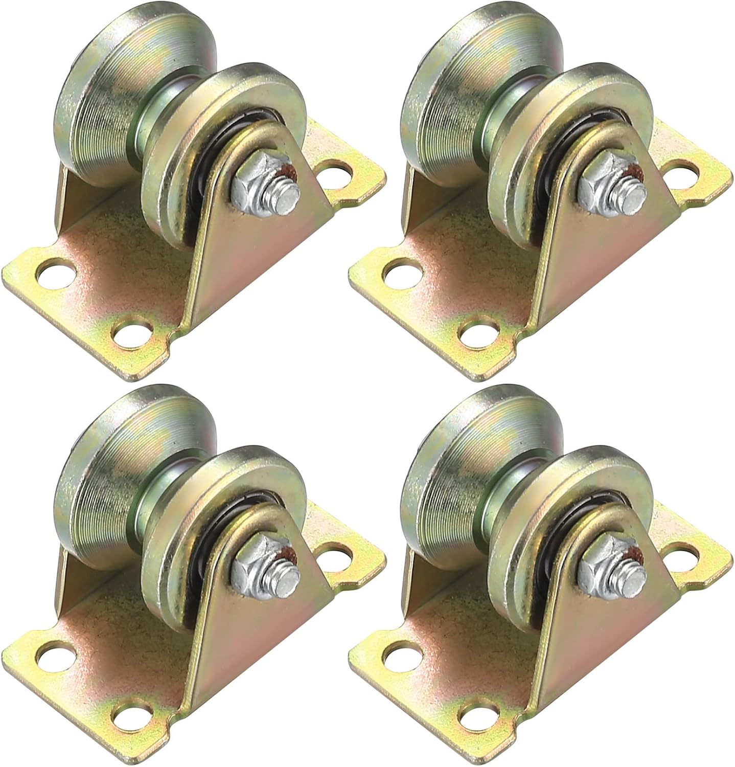 sourcing map U Guide Rainurées Poulie Roulement Rail Roue Billes Blanc 8x50x12mm 2Pcs