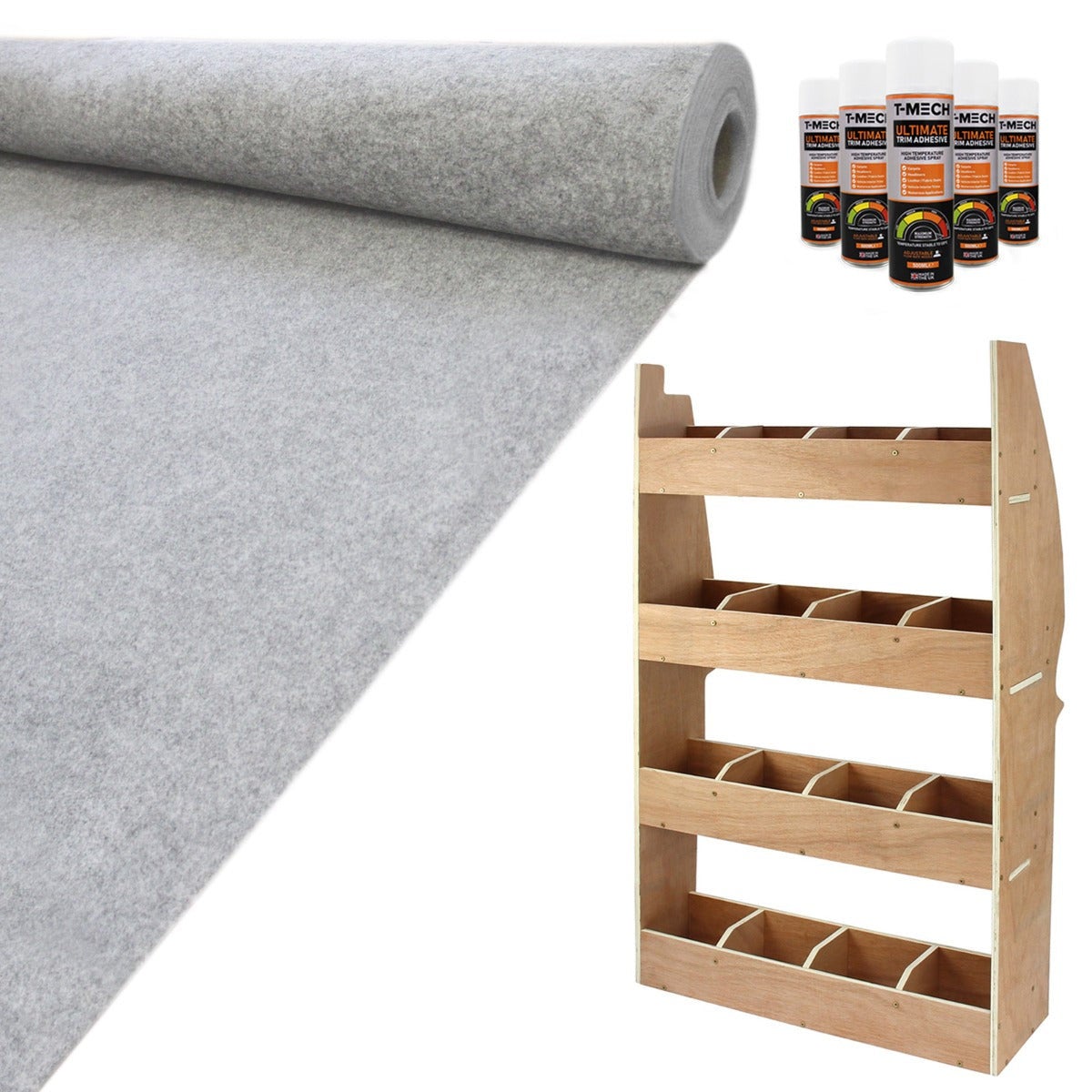 Moquette Fourgon 11m² Gris Anthracite - Feutre Polypropylène 3mm Épais - Pour Aménagement Camion Et Voiture