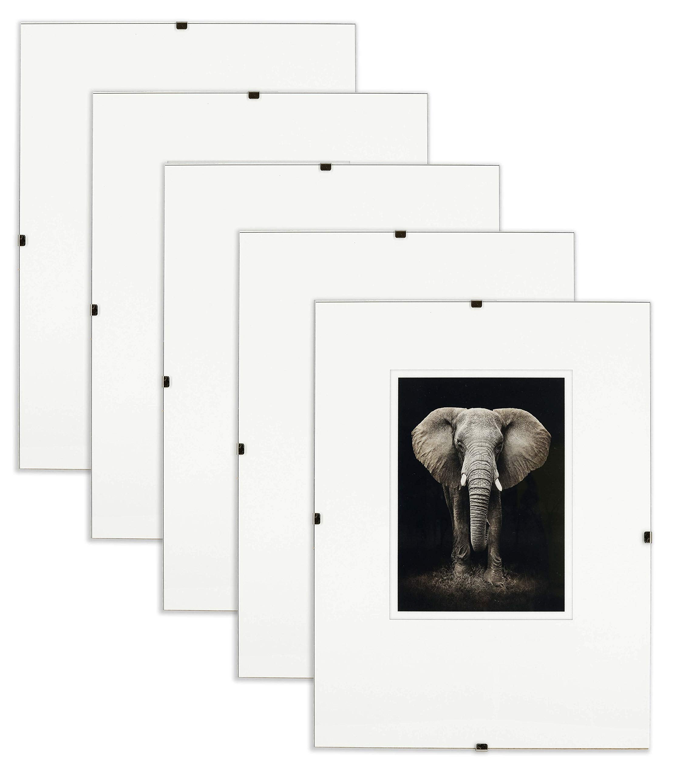 Online GalleryKing-Borderless Cornice A Clip 50x116 Cm | Vetro Acrilico Antiriflesso, Pannello MDF, Per Poster, Foto, Certificati