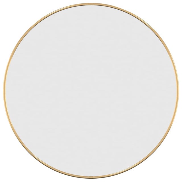 Miroir Décoratif, Miroir mural Doré Ø 50 cm Rond