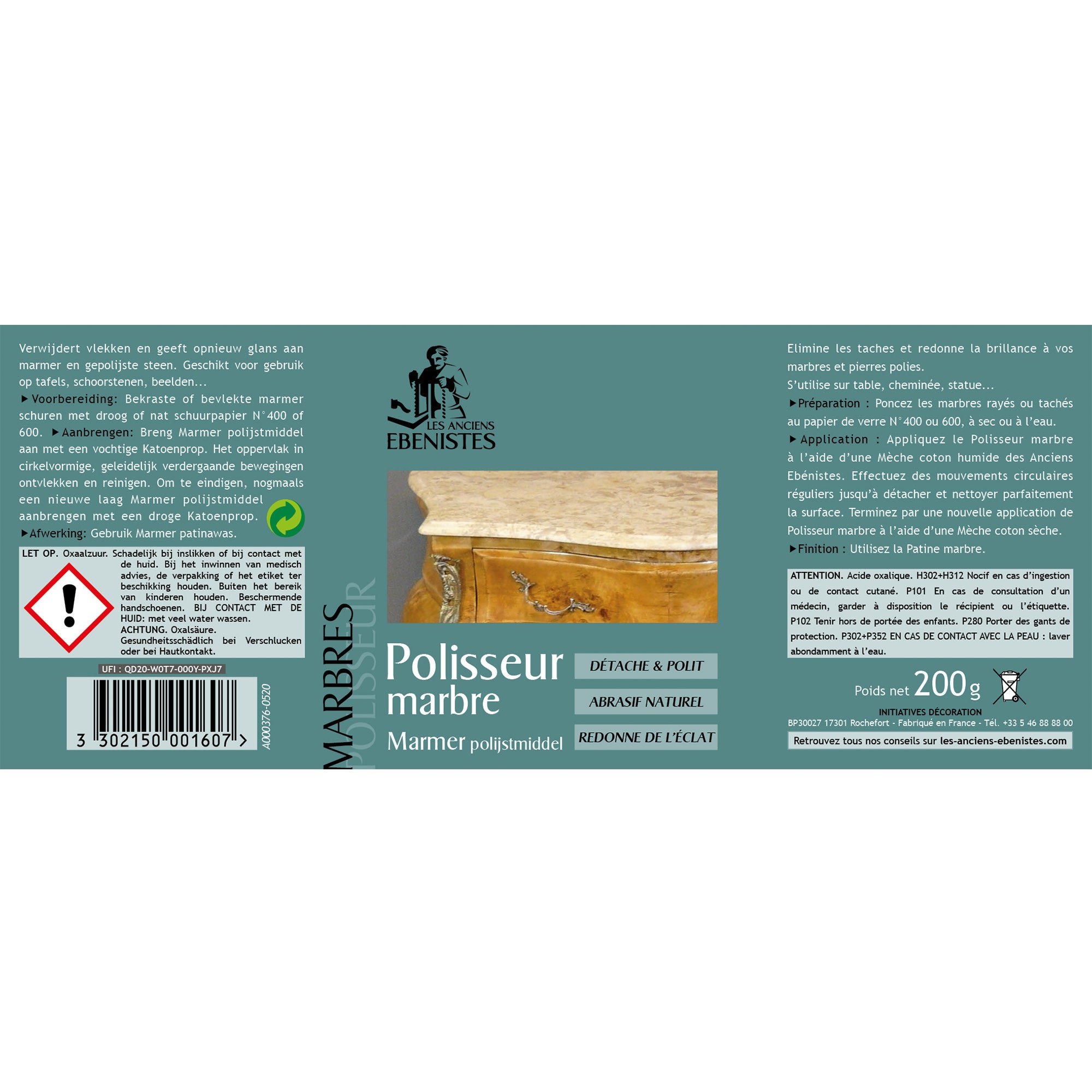 Polisseur pour marbre 250ml - Les anciens ébénistes - 3