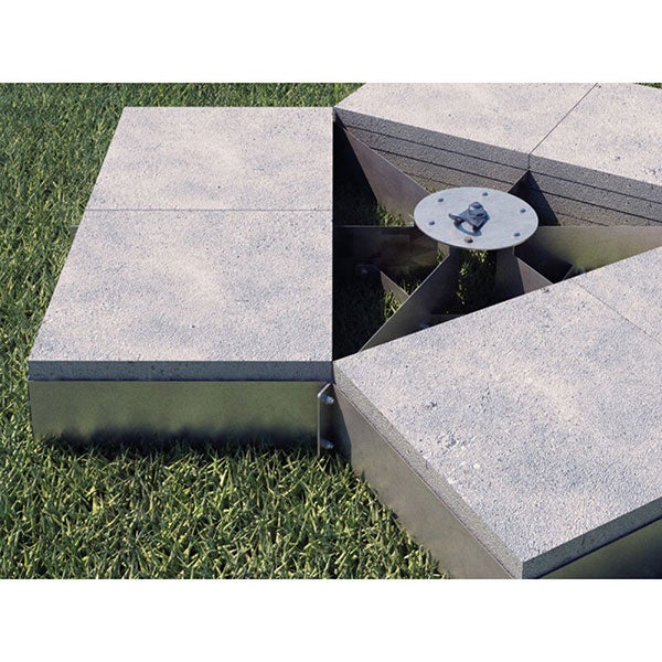 Tapis pour support à ballast pour point d'ancrage - 3 pièces - BLOCKMAT/3 - 6