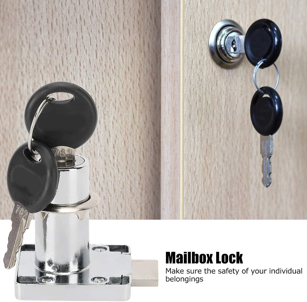 3 pezzi di serratura per cassetti con chiave per mobili, serratura a cilindro per armadietto con chiavi, serratura a camma - 3
