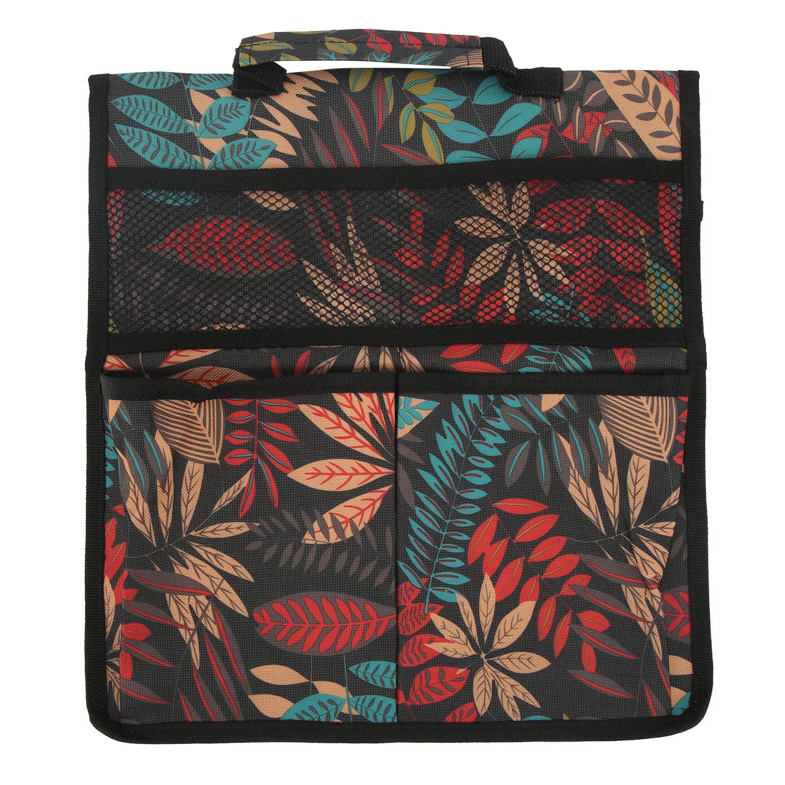 Torba na narzędzia do klęcznika ogrodowego Liście czerwone Duża pojemność Wygodny uchwyt Przenośny materiał o wysokiej