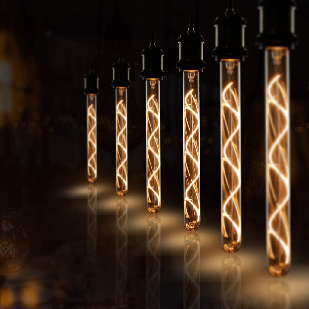 ZMH Ampoule LED E27 style vintage tubulaire 300 mm dorée pour maison et café - 6