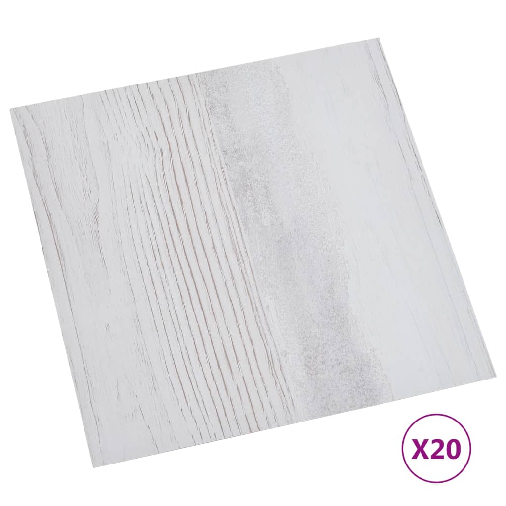 20 piezas lamas de suelo autoadhesivas | tarimas de suelo | tarimas autoadhesivas pvc 1,86 m² gris claro cfw94662