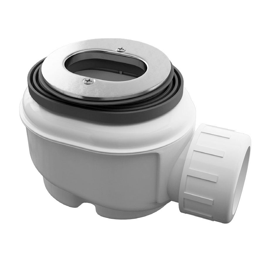 KOES - Receveur de douche en résine modèle OBI - 90x140 - Crème RAL 1013 - 6