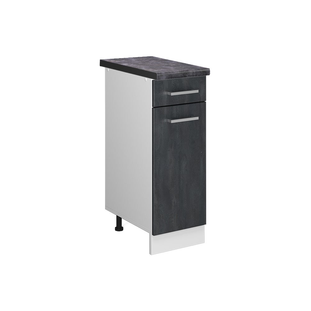 Vicco Szafka dolna do kuchni R-Line, Czarny beton, 30 cm BP Antracyt