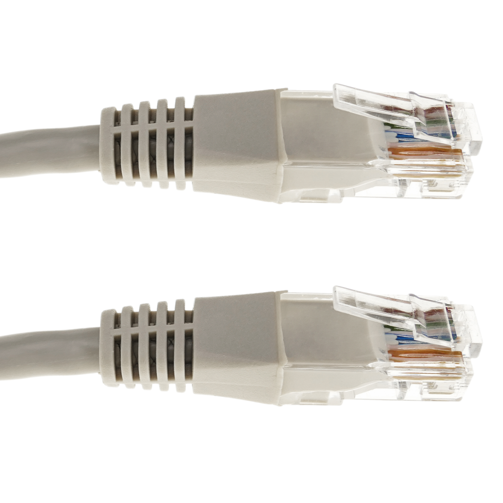 Câble réseau Ethernet UTP gris Cat.5e de 3 m - 4