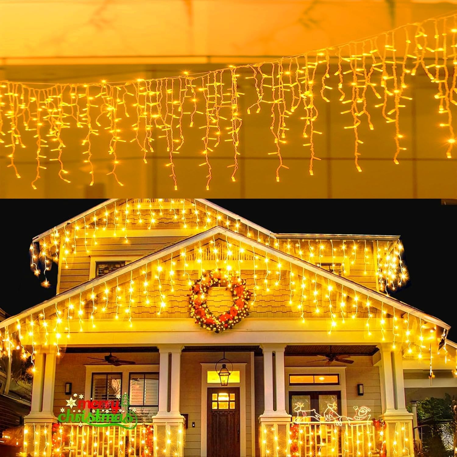 Guirlande de Noel VINTAGE multicolore Exterieur électrique ampoules B22 terrasse jardin GUINGUETTE - Décoration