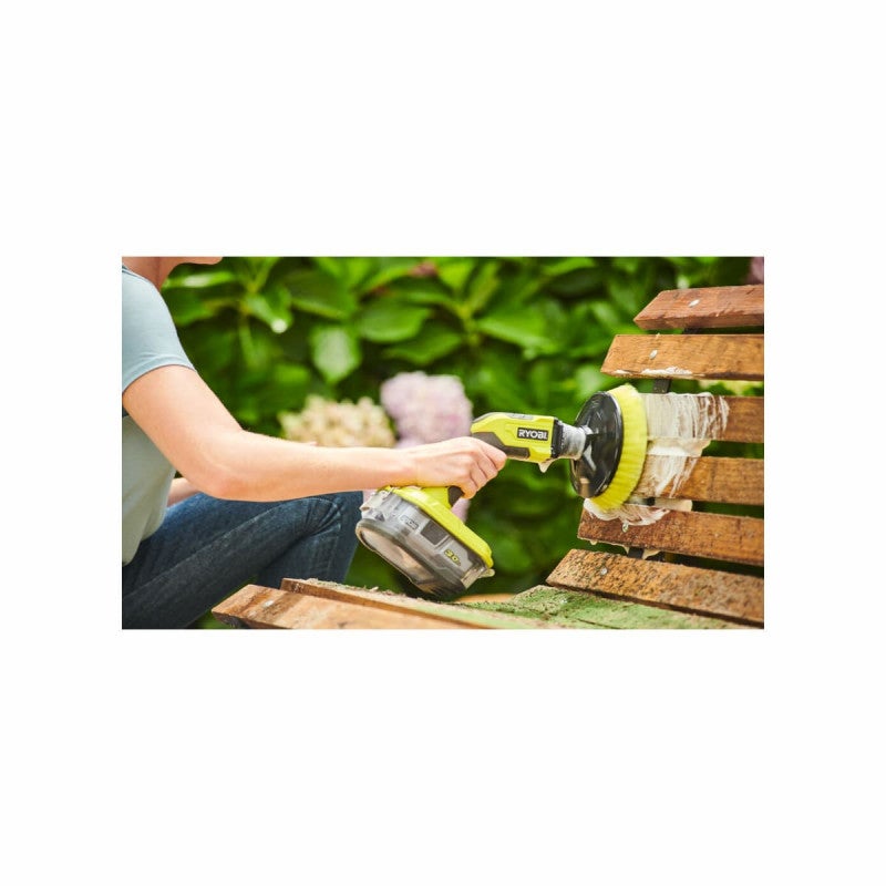 Pack RYOBI Brosse motorisée 18V One+ R18CPS-0 - 1 Batterie 2.0Ah - 1 chargeur rapide 2.0Ah RC18120-120 - 4