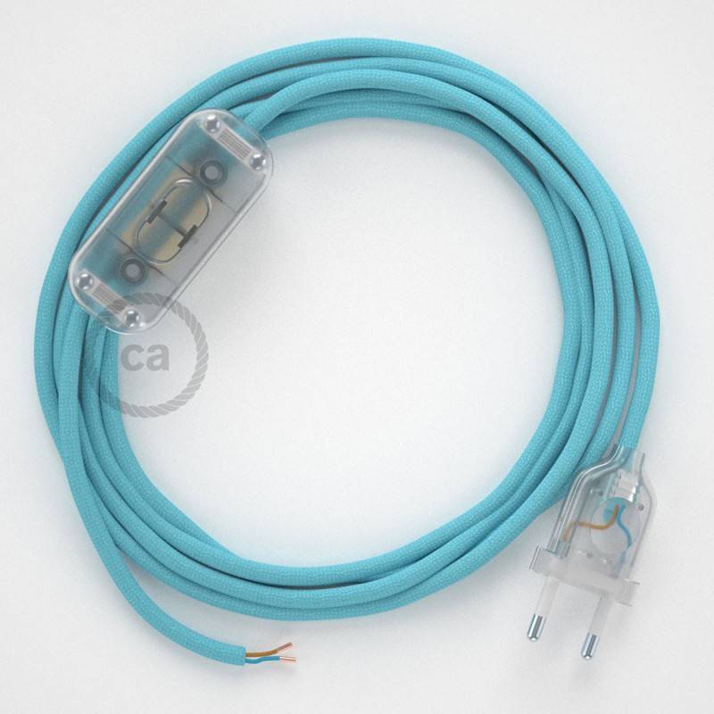 Creative Cables - SnakeBis - Cablaggio Con Portalampada E Cavo In Tessuto Colorato Lunghezza Cavo 3 Metri Attacco E14 Colore Del Cavo Rc53 84292767
