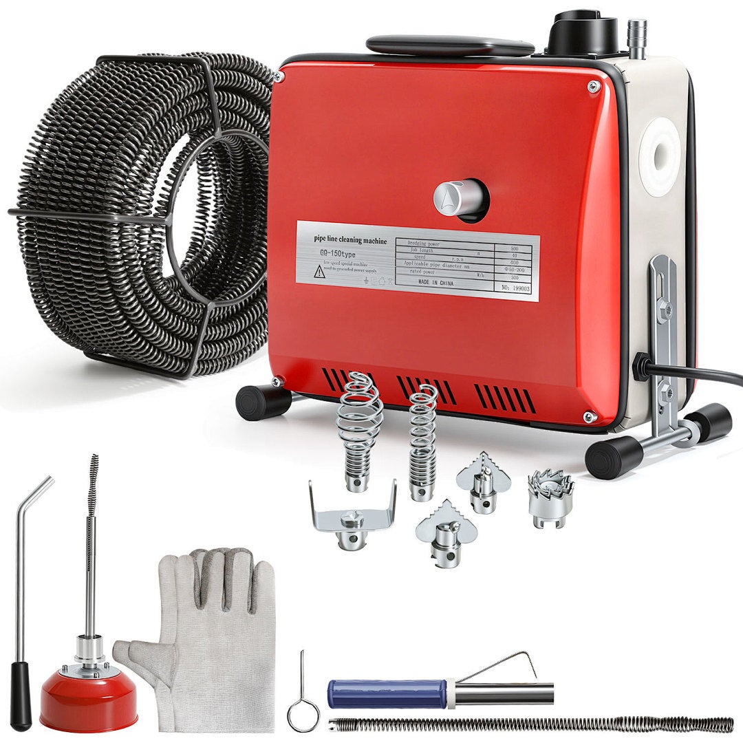 500W Deboucheur Electrique de Canalisation Machine de Nettoyage de ...