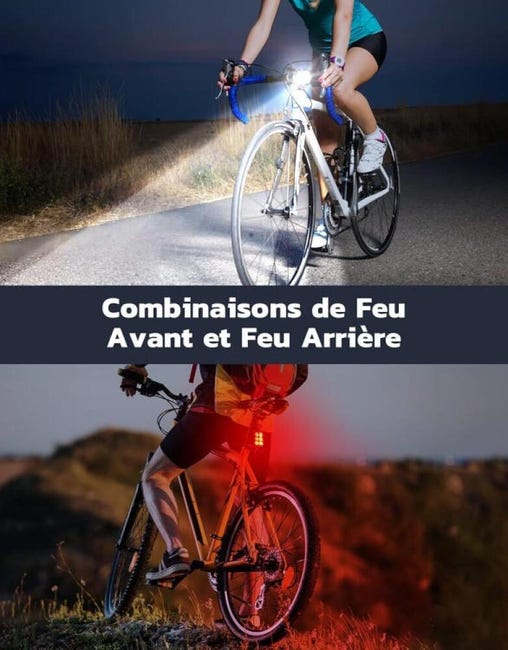 NetBoat Ensemble Lumière Vélo, Rechargeable Avant et Arrière,Phare de Vélo 1000 Lumens Vrès Lumineux avec 2 LEDs 2400 mAh IPX5 - Sport NetBoat Ensemble Lumière Vélo, Rechargeable Avant et Arrière,Phare de Vélo 1000 Lumens Vrès Lumineux avec 2 LEDs 2400 mAh IPX5 - Sport