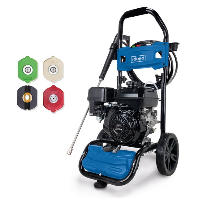 Scheppach Nettoyeur haute pression thermique HCP5000 –4,3 kW– Moteur 4 temps 5,9 CV – 241 bar – Débit 570 l/h – Démarreur à câble – Accessoires inclus