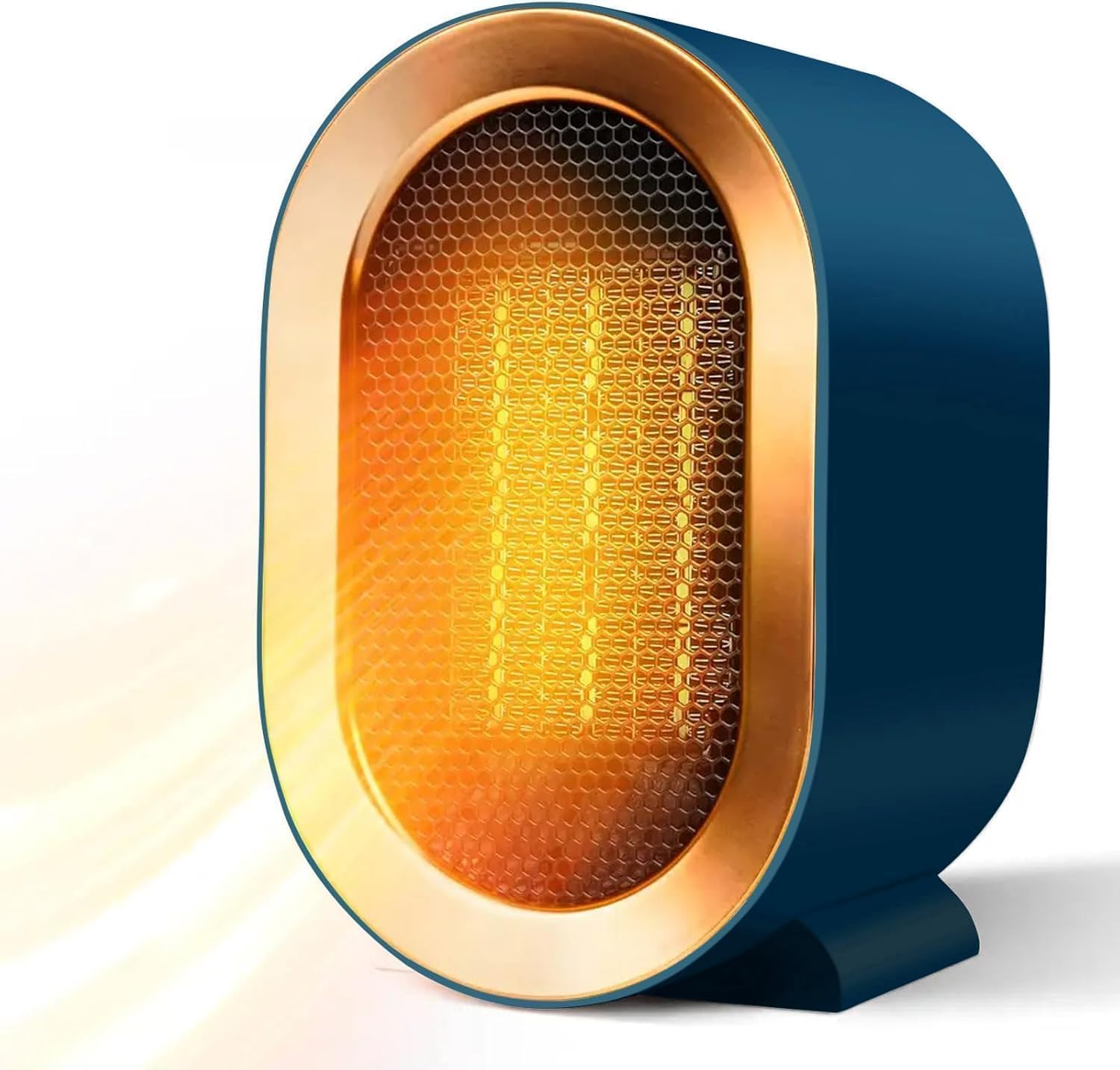 Niebieski grzejnik 13*12*20 cm 1 Mini grzejnik odporny na rozlanie, odpowiedni do łazienki, biura domowego