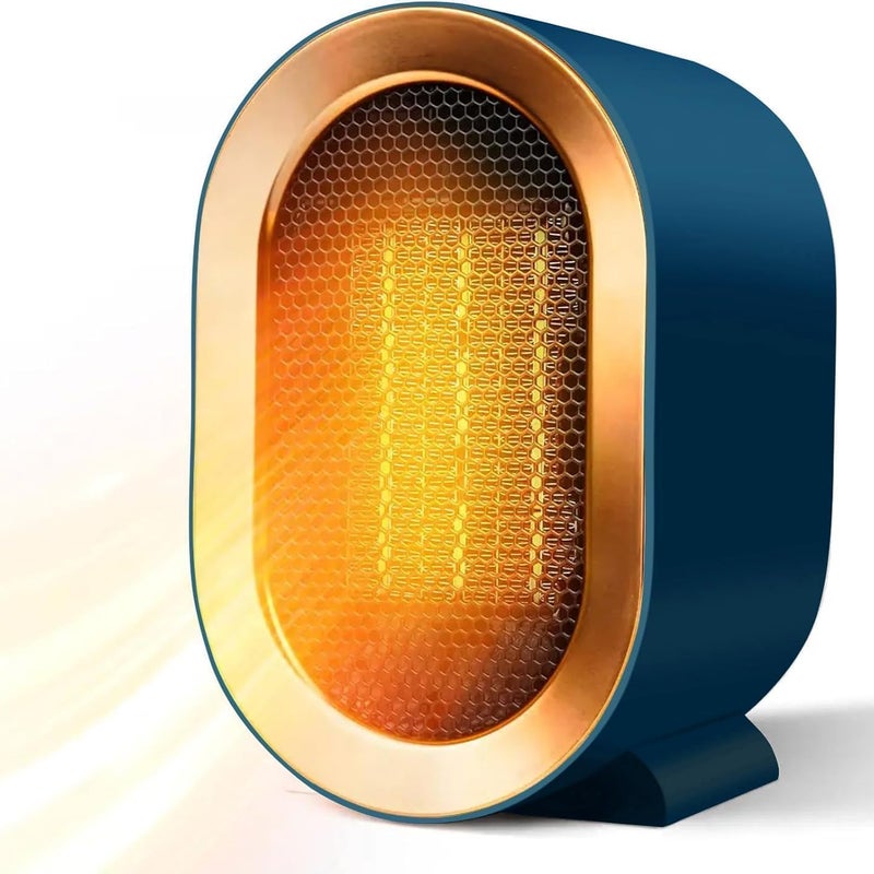 Niebieski grzejnik 13*12*20 cm 1 Mini grzejnik odporny na rozlanie, odpowiedni do łazienki, biura domowego